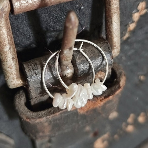 Paird Moon Tide Hoops
