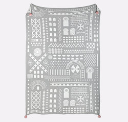Buy Safomasi Grey Knitted Throw - at Quirk Collective Online