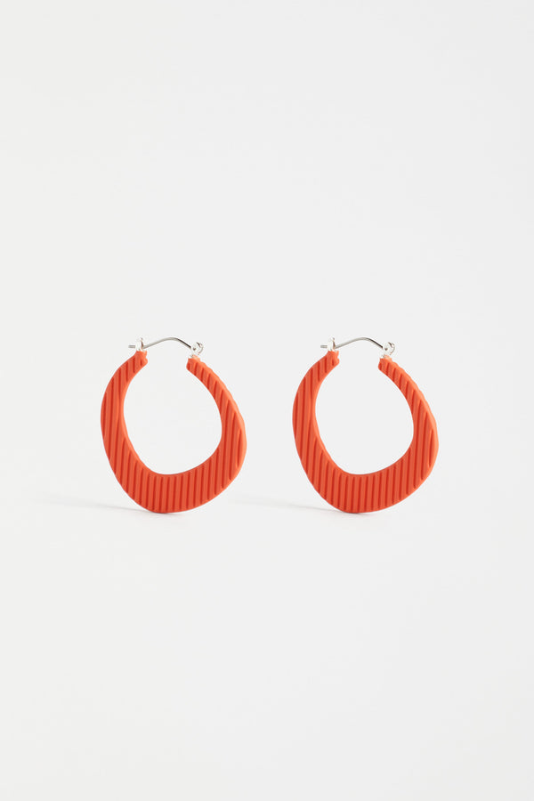 ELK Perda Hoop Earring in Fire Orange