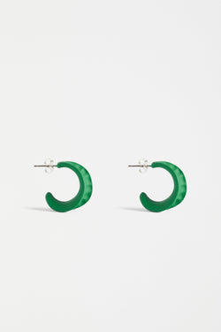 ELK Dorn Hoop Earring in Aloe Green