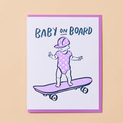 And Here We Are 'Baby on Board' Card
