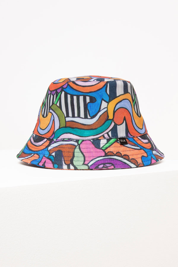 ELK Emra Bucket Hat in Kult Print