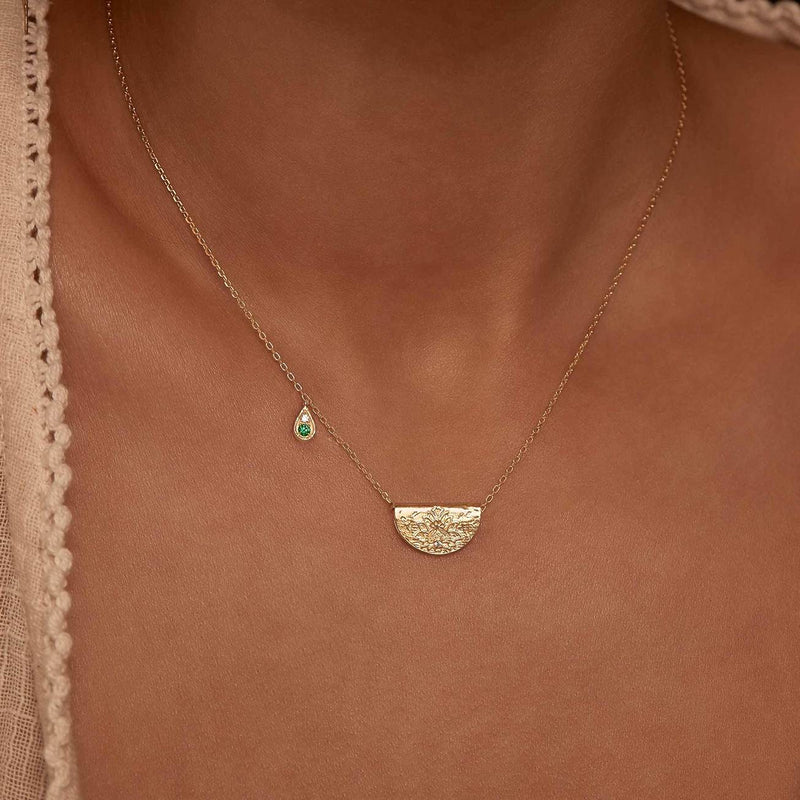 By Charlotte May Birthstone 'Nurture Your Heart Necklace