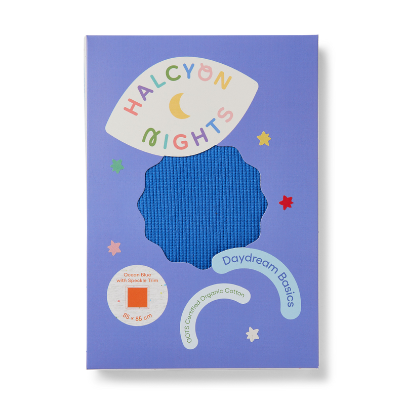 Halcyon Nights 'Ocean Blue' Organic Baby Wrap
