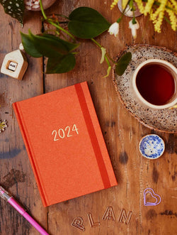 Write To Me 2024 Pocket Planner Diary — Apricot