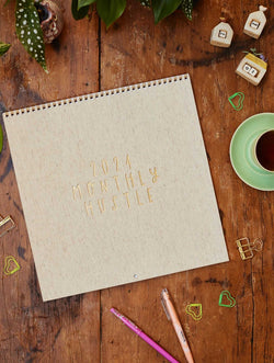 Write To  Me 2024 Linen Wall Planner & Calendar — Oatmeal