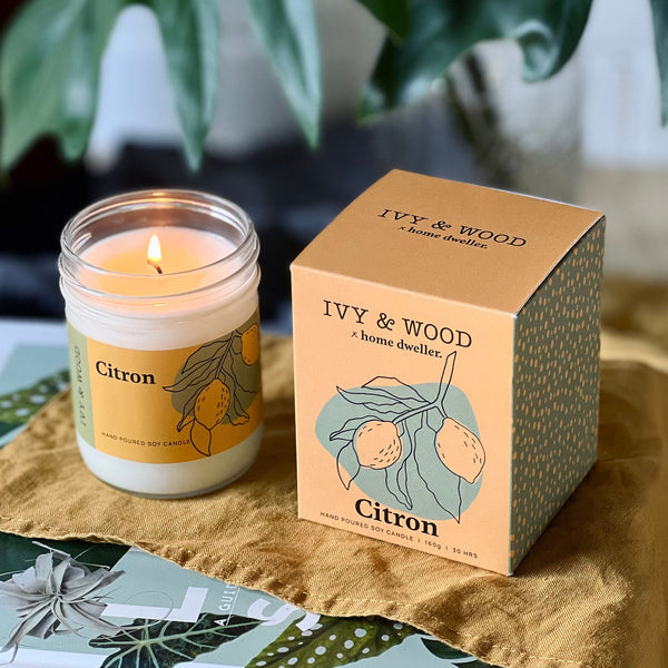 Ivy & Wood Citron Candle