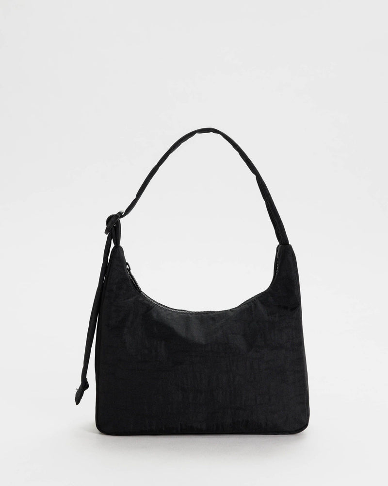 Baggu Mini Nylon Shoulder Bag in Black