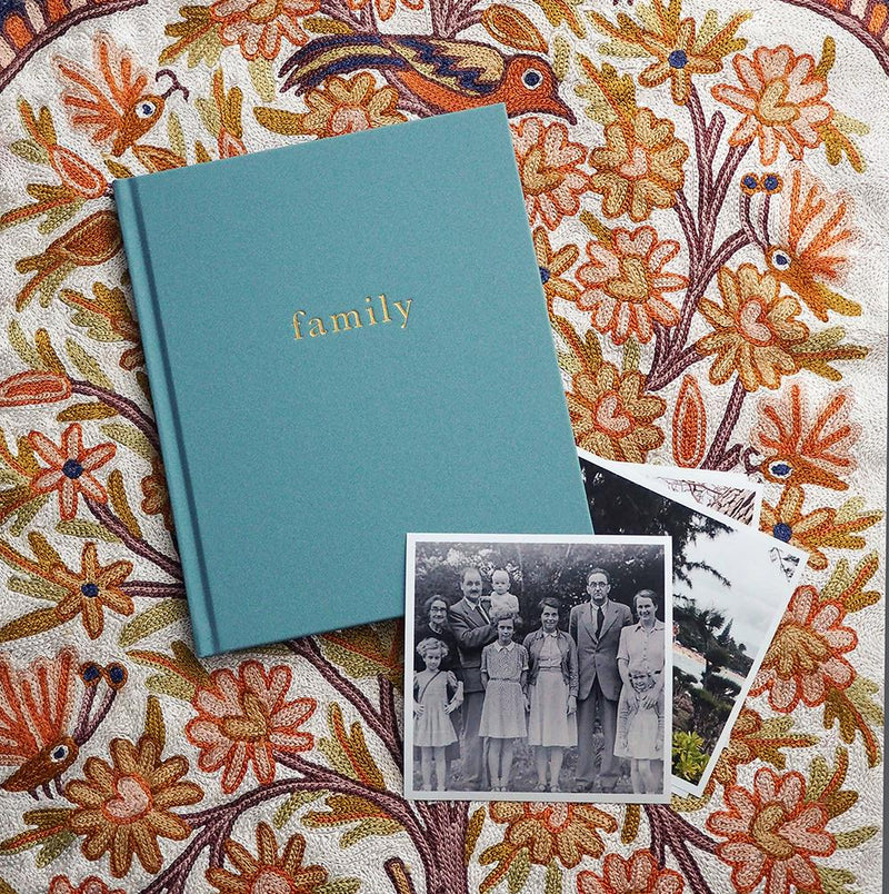 Write To Me 'Our Family' Journal in Teal