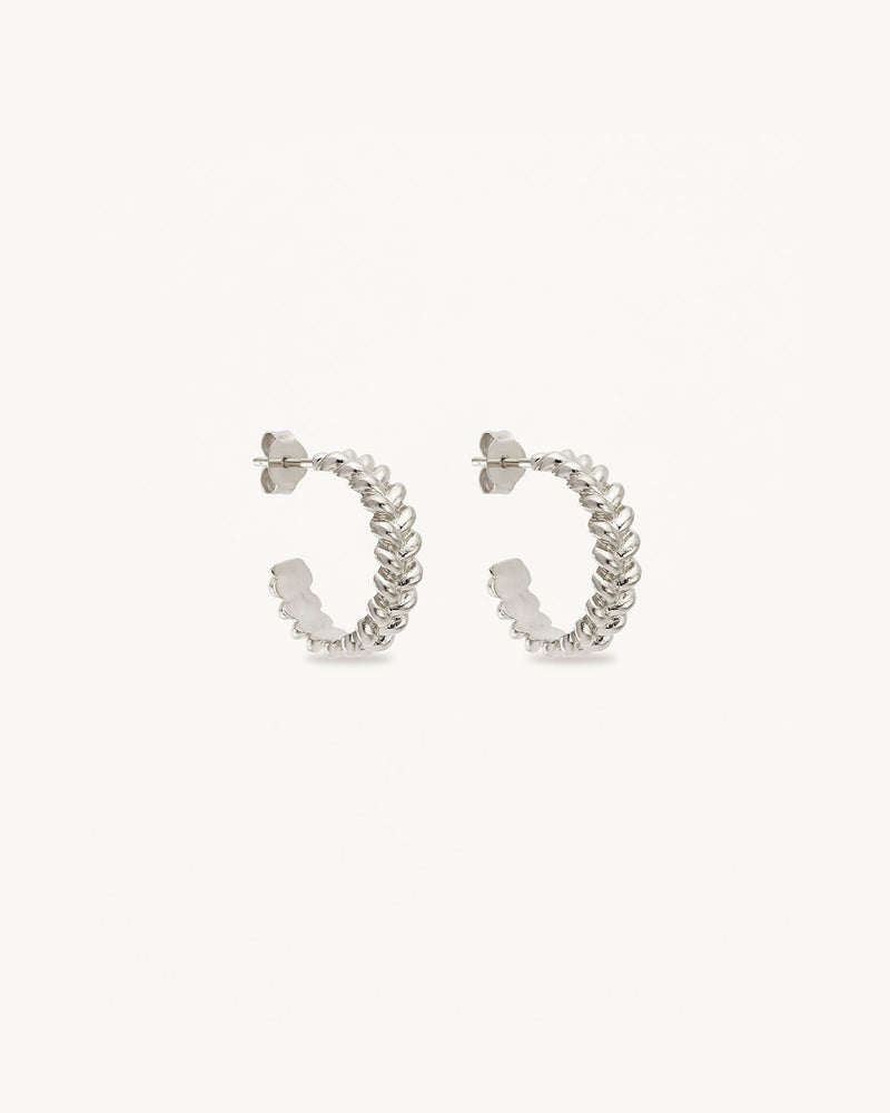 By Charlotte Intertwined Large Hoops in Sterling Silver