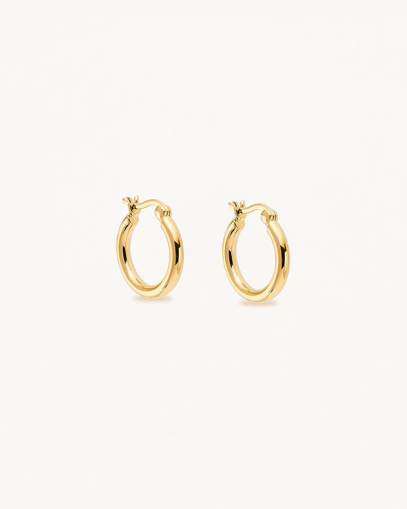 By Charlotte Sunrise Small Hoops in Gold Vermeil