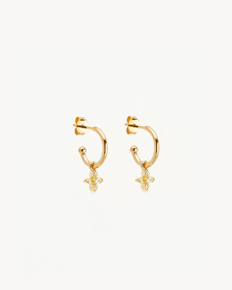 by charlotte 18k Gold Vermeil Live in Light Hoop Earrings