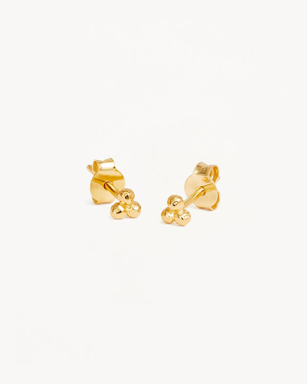 By Charlotte 18k Gold Vermeil Karma Stud Earrings