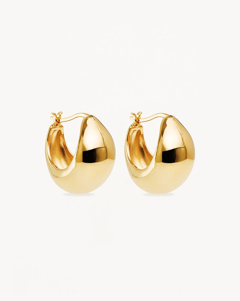 By Charlotte 18k Gold Vermeil Sunkissed Large Hoops