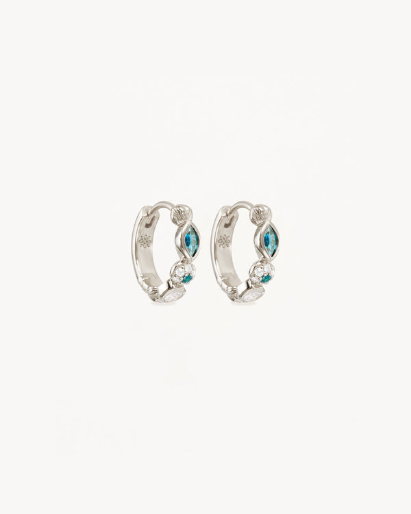 By Charlotte Sterling Silver Magic of Eye Hoops