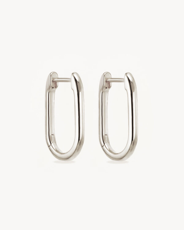By Charlotte Sterling Silver Journey Hoops