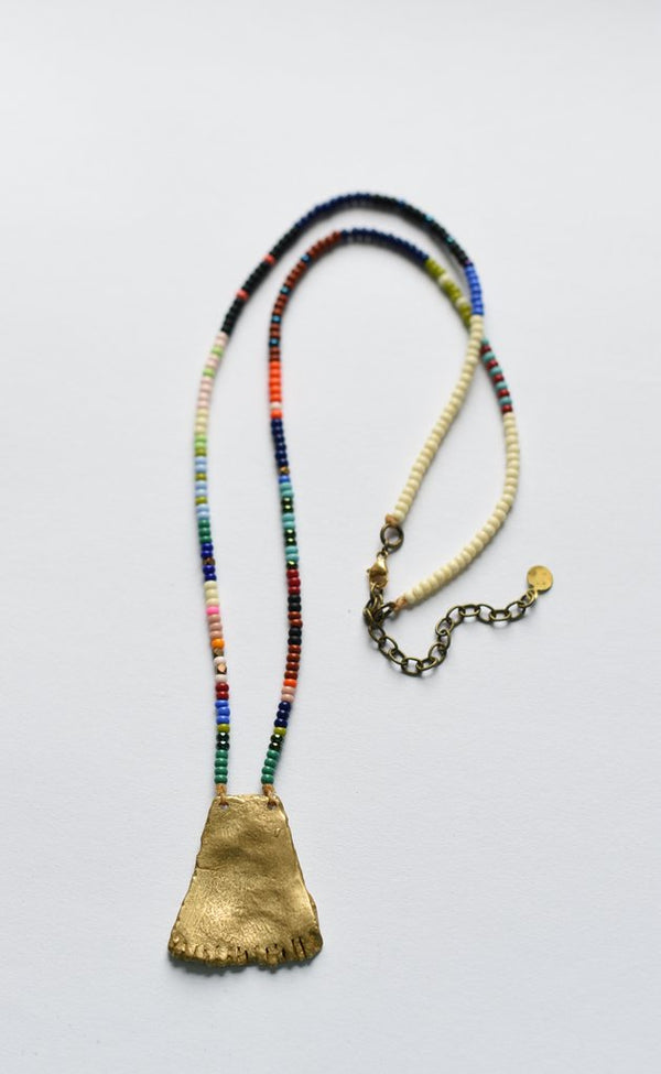 Amira Jewellery 'Cuero Franjo' Necklace