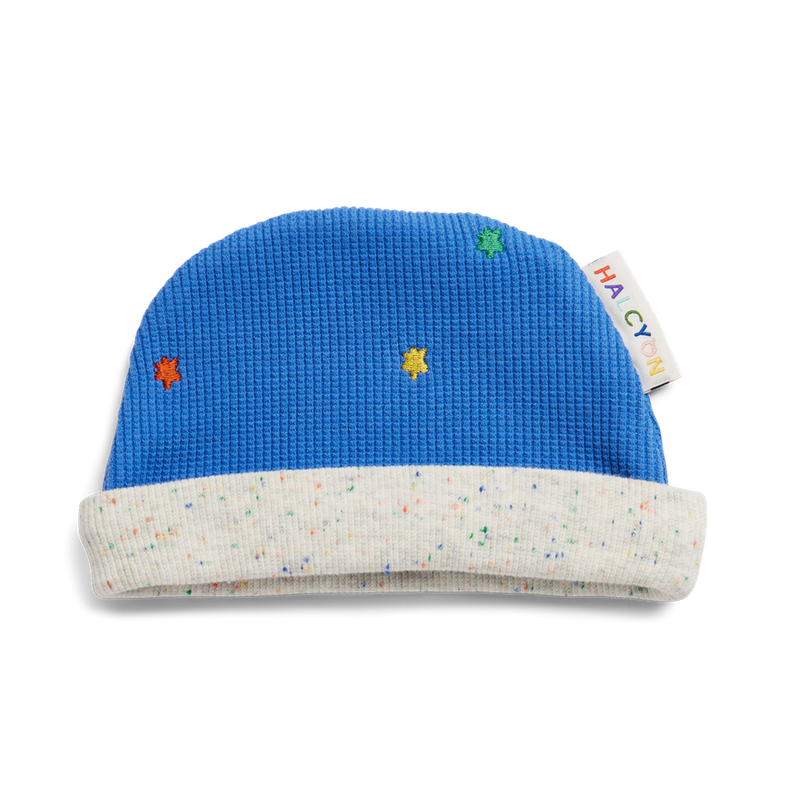 Halcyon Nights 'Ocean Blue' Organic Baby Hat