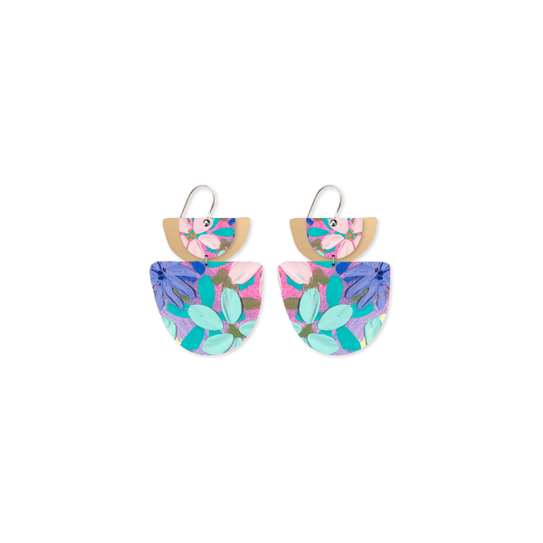 Moe Moe x Kelsie Rose Petals Layered Double Bell Drop Earrings