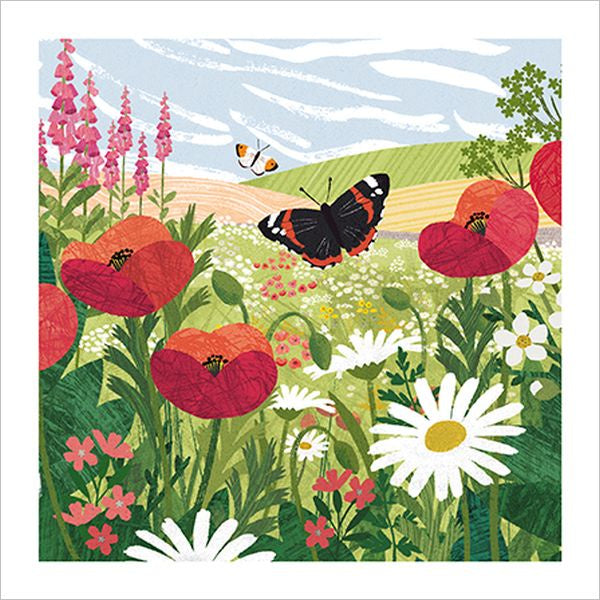 The Almanac Gallery 'Poppies and Butterfly' Card