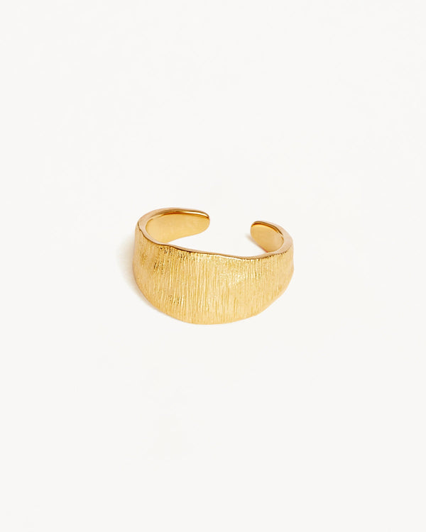 By Charlotte 18k Gold Vermeil Woven Light Ring
