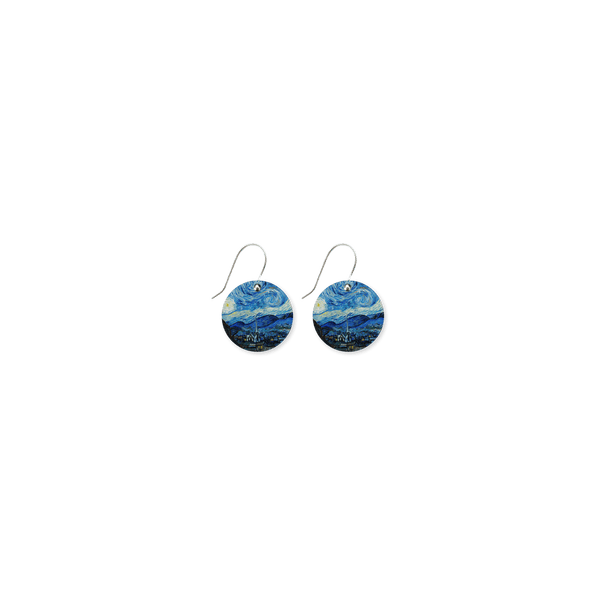 Moe Moe x Van Gogh Starry Night Circle Drop Earrings